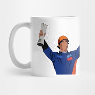 Carlos Sainz podium celebration Brazil 2019 Mug